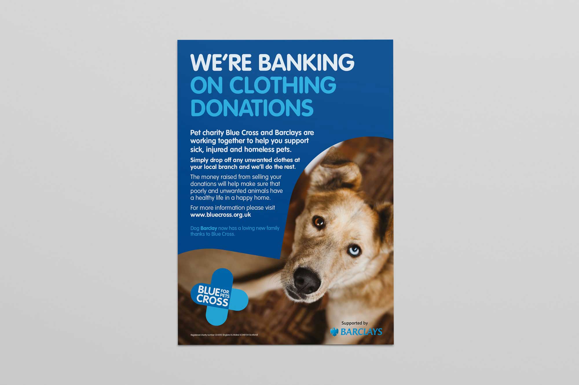 Blue Cross Barclays Poster