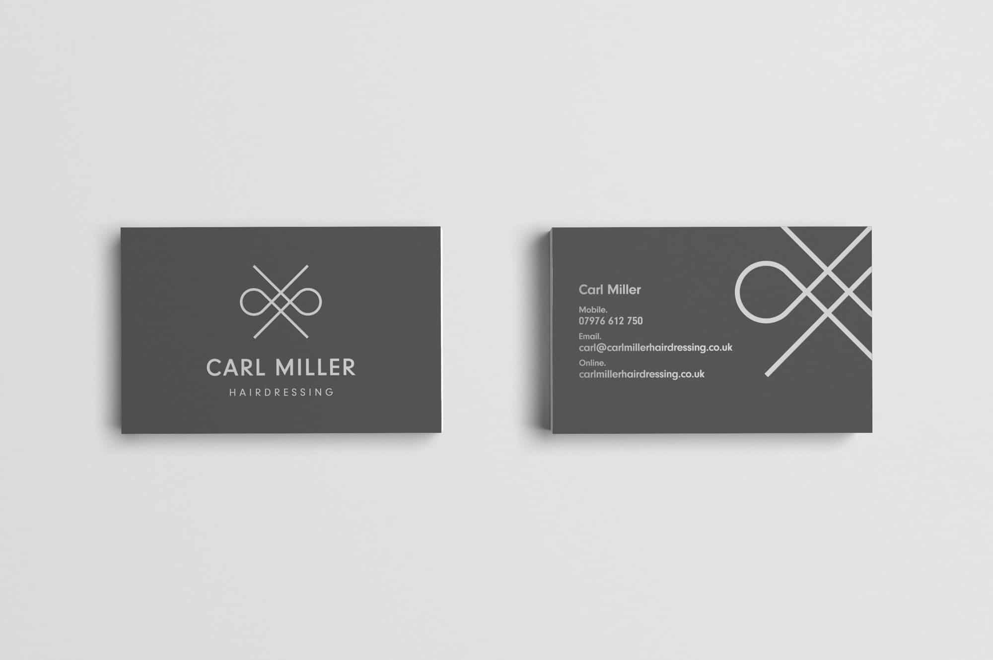 Carl Miller Hairdressing Business Cards