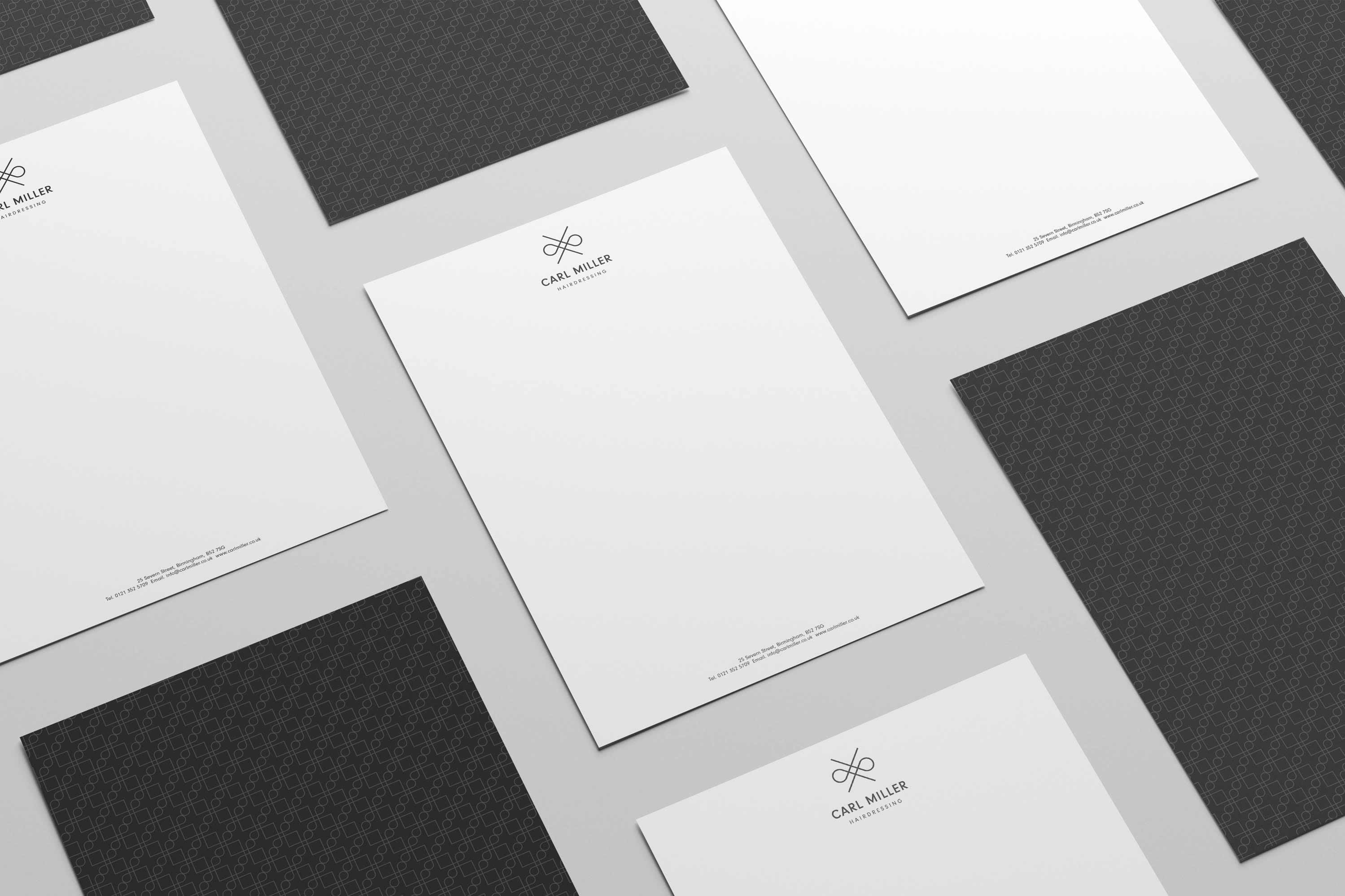 Carl Miller Hairdressing Letterheads