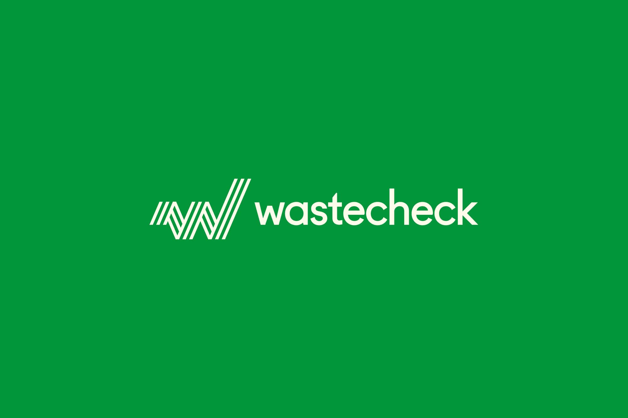 Wastecheck Logo Forest Green Background