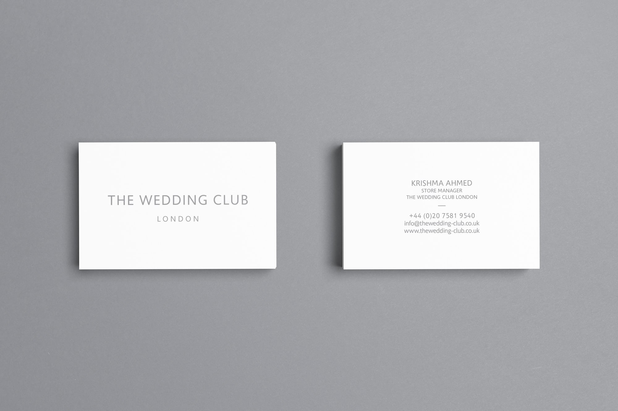 The Wedding Club Business Card