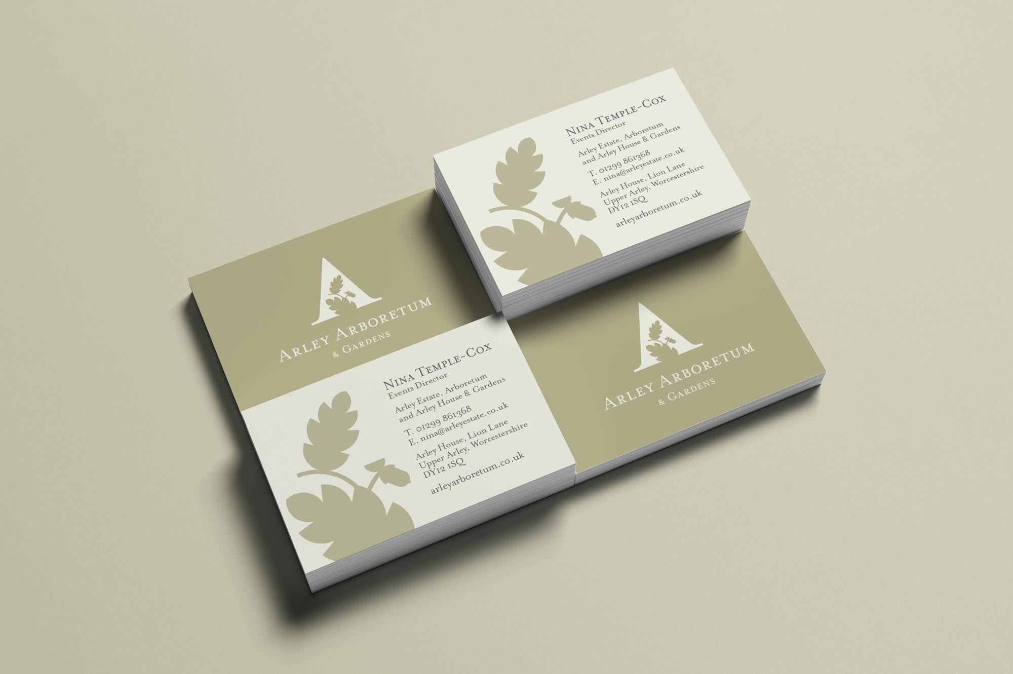 Arley Arboretum Business Cards