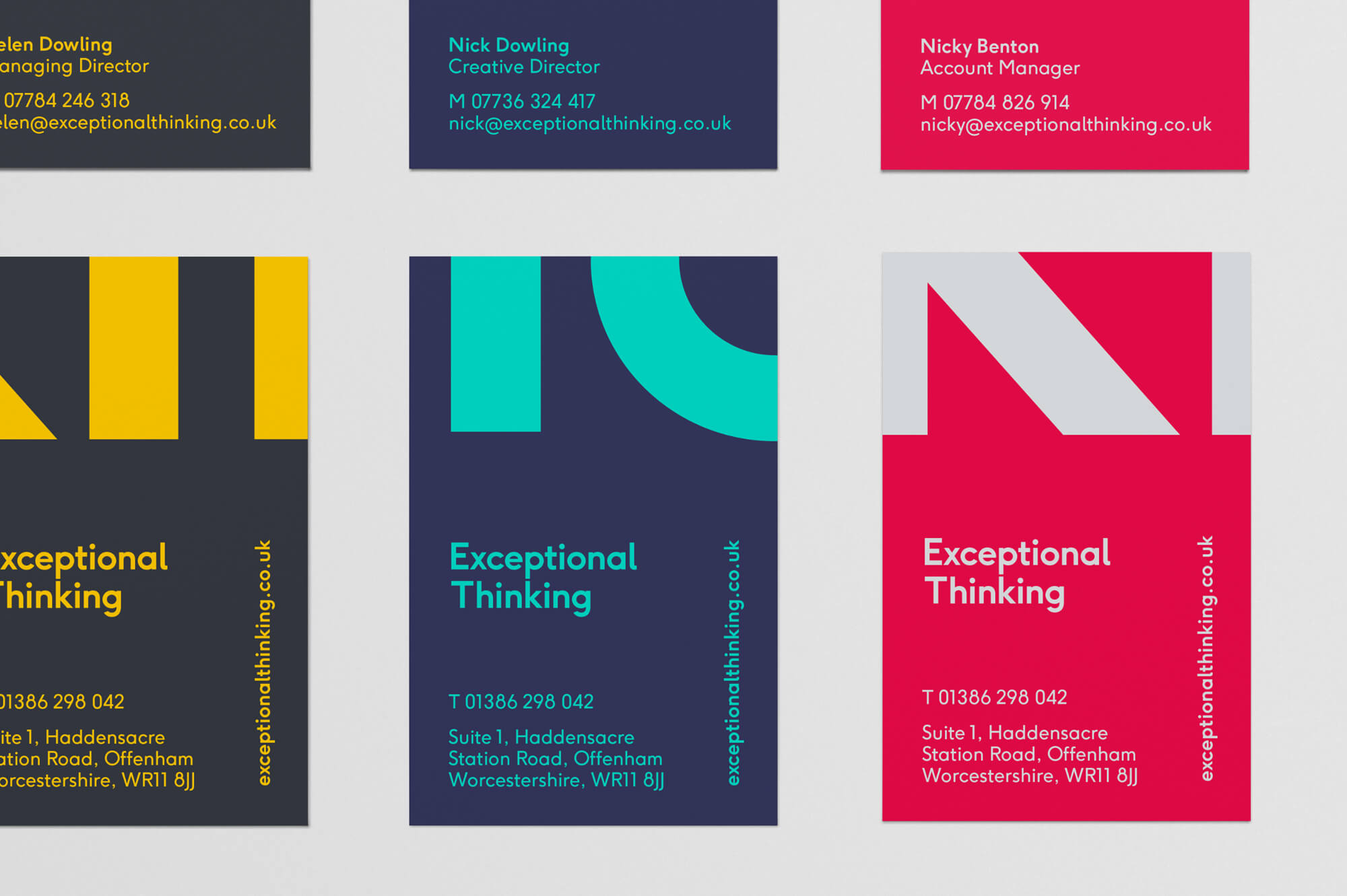 Exceptional Thinking Business Cards